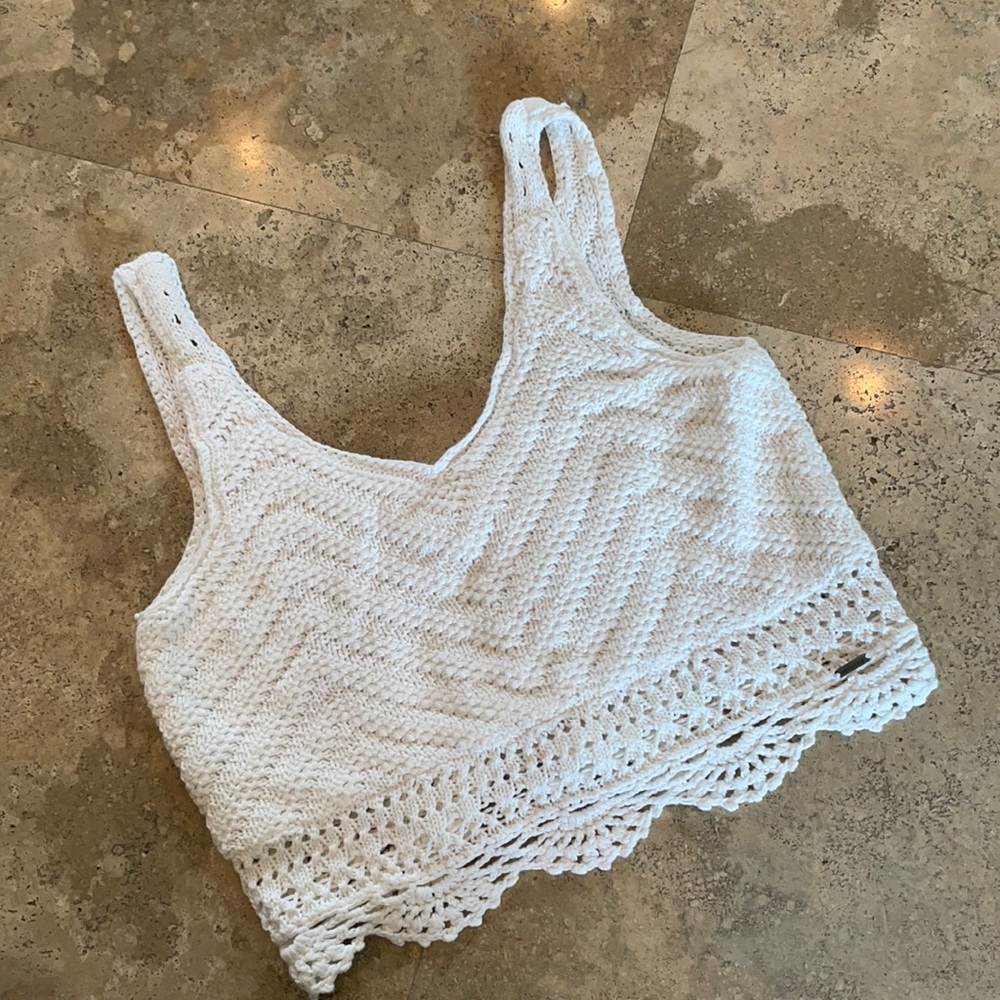 Hollister white cami top